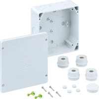 Dėžutė v/t [165x165x76] IP54 tuščia pilka duroplastas be halogenų WK160-L - SPELSBERG