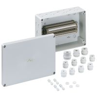 Dėžutė v/t [254x180x90] IP66 su gnybtais WDU4 25x4mm2 pilka RK4/25-25x4 - SPELSBERG