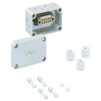 Dėžutė v/t [94x65x57] IP66/IP54 su gnybtais 5x4mm2 pilka be halogenų RKK 4/05-5x4 - SPELSBERG