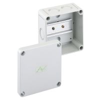 Dėžutė v/t [110x110x90] IP66/IP54 su DIN bėgeliu pilka be halogenų RK4/07-L - SPELSBERG