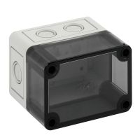 Dėžutė v/t [94x65x81] IP66 tuščia pilka skaidrus dangtelis be halogenų TKPS97-8-tm - SPELSBERG