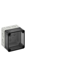 Dėžutė v/t [94x94x81] IP66 tuščia pilka skaidrus dangtelis be halogenų TKPS99-8-tm - SPELSBERG