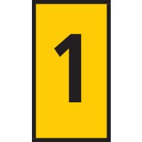 Markiruotė "1" laidui užspaudžiama 1.5-2.5mm2 WIC2 [pak. po 200 vnt.] - HELLERMANN TYTON