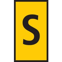 Markiruotė "S" laidui užspaudžiama 1.5-2.5mm2 WIC2 [pak. po 200 vnt.] - HELLERMANN TYTON