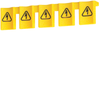 Plokštelė izoliacinė šynų dantims uždengti - HAGER