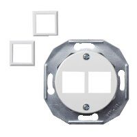 Dangtelis baltas kompiuterio lizdui 2x8 RJ45 Renova - SCHNEIDER ELECTRIC