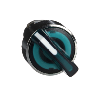 Galvutė perjungikliui 2 padėčių, rankenėlė žalia su fiksacija LED - SCHNEIDER ELECTRIC