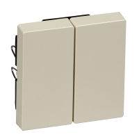 Klavišas dvigubam jungikliui dramblio kaulo spalvos SYSTEM M - SCHNEIDER ELECTRIC