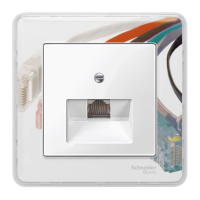 Dangtelis viengubas kompiuteriniam lizdui RJ45 baltos spalvos System M Merten - SCHNEIDER ELECTRIC