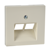 Dangtelis dvigubas RJ45 lizdui dramblio kaulo spalvos SYSTEM M - SCHNEIDER ELECTRIC