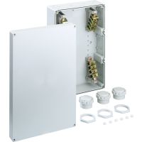 Dėžutė v/t [300x450x132] IP65/IP54 su gnybtais 5x70mm2 pilka be halogenų Abox700-70 - SPELSBERG