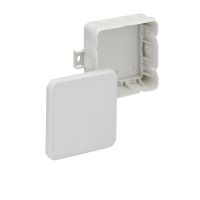 Dėžutė v/t [85x85x37] IP20 tuščia pilka be halogenų su tvirtinimo auselėmis Q12-L - SPELSBERG