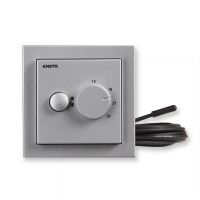 Reguliatorius p/t temperatūros grindų ir patalpos 16A IP30 su BLUETOOTH aliuminio spalvos IMPRESSIVO - ENSTO