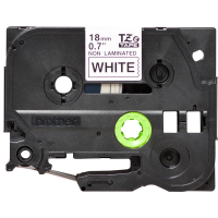 Juostelė spausdintuvui 18mm juoda ant balto nelaminuota TZe241 [8m] - BROTHER