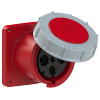 Lizdas CEE į/l 4P 125A 400V 6h IP67 [120x120] TWIST - PCE