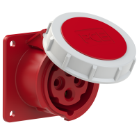 Lizdas CEE į/l 4P 16A 400V h IP67 tiesus - PCE