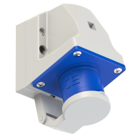 Kištukas CEE v/t 3P 16A 230V IP44 su dangteliu - PCE