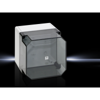 Dėžutė v/t [180x182x165] IP66 tuščia pilka skaidrus dangtelis PK 9519.100 - RITTAL