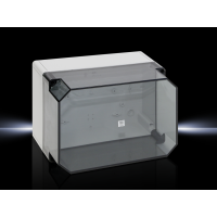 Dėžutė v/t [180x254x165] IP66 tuščia pilka skaidrus dangtelis PK 9522.100 - RITTAL