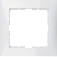 Rėmelis viengubas baltas blizgus S1 - BERKER