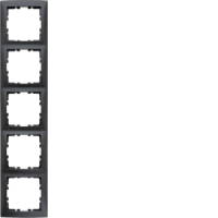 Rėmelis penkiagubas antracito matinės spalvos S.1 - BERKER