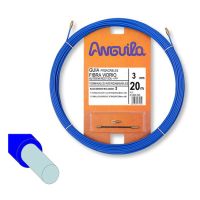 Įtraukiklis su ieškikliu 30m 3.0mm mėlynas (stiklo audinys dengtas polipropilenu) - ESTIARE