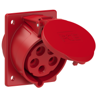 Lizdas CEE į/l 5P 32A 400V IP44 [80x97] - PCE
