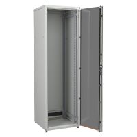 Spinta komutacinė WZ IT 600x600x1963 19" 42U priekinės durys stiklinės, galinės metalinės, pilka - ZPAS