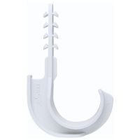 Laikiklis įkalamas vamzdžiui D25, D32 be halogenų šviesiai pilkas ESS 25-32 H0 - SCHNABL