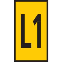 Markiruotė "L1" laidui užspaudžiama 0.15-0.75mm2 WIC0 [pak. po 200 vnt.] - HELLERMANN TYTON