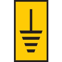 Markiruotė "PE" (simbolis) laidui užspaudžiama 4.0-6.0mm2 WIC3 [pak. po 200 vnt.] - HELLERMANN TYTON