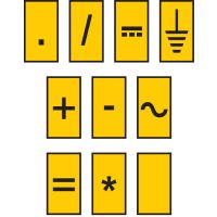 Markiruotė su simboliais laidui užspaudžiama 1.5-2.5mm2 WIC2 [pak. po 200 vnt.] - HELLERMANN TYTON
