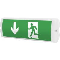 Šviestuvas v/t LED 1W IP65 6500K 104lm evakuacinis su 3val. akumuliatoriumi M/NM Libra 3PLED G117 OP TEST - NORTHCLIFFE