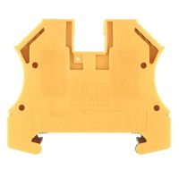 Gnybtas 6mm2 geltonai žalias ant bėgelio WPE 6 - WEIDMULLER