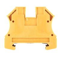 Gnybtas 10mm2 geltonai žalias ant bėgelio WPE 10 - WEIDMULLER