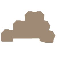 Dangtelis galinis 3 lygių pilkas WAP DLD2.5 DB - WEIDMULLER