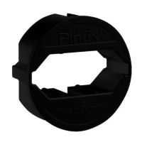 Adapteris į Schuko lizdą plokštiems kištukams juodas PPFS - PROTEC