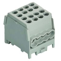 Gnybtas 25mm2 Cu/Al pilkas 8 prijungimai (2x25/6x16) PHLAK2526GR - PROTEC