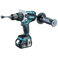 Gręžtuvas akumuliatorinis su kalimo funkcija 18V 2x5.0Ah 115/60Nm 2.7kg LED LXT - MAKITA