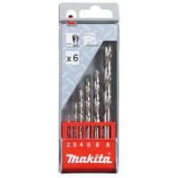 Rinkinys grąžtų metalui (2, 3, 4, 5, 6, 8mm) HSS-G [rinkinyje 6 vnt.] - MAKITA