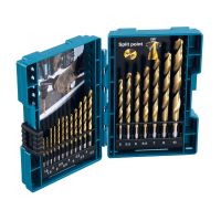 Rinkinys grąžtų metalui (1.5-10mm) HSS-TIN [rinkinyje 19 vnt.] - MAKITA