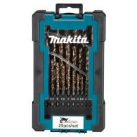 Rinkinys grąžtų metalui (1-13mm) M-Force [rinkinyje 25 vnt.] - MAKITA