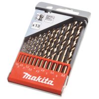 Rinkinys grąžtų (1.5-6.5mm) HSS-Co 5proc. [rinkinyje 13vnt.] - MAKITA