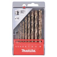 Rinkinys grąžtų (1-10mm) HSS-Co 5proc. [rinkinyje 13vnt.] - MAKITA