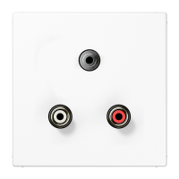 Lizdas p/t audio su dangteliu baltas LS - JUNG