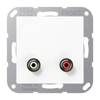 Lizdas garsiakalbio prijungimui baltas audio Cinch A - JUNG