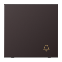 Klavišas viengubam jungikliui su simboliu skambutis aliumininis LS - JUNG