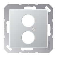 Dangtelis garsiakalbio lizdui dvigubas aliuminio spalvos A - JUNG