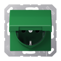 Lizdas p/t su dangteliu IP44 žalias AS 500 - JUNG