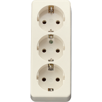 Lizdas v/t trigubas dramblio kaulo spalvos 16A 250V - JUNG